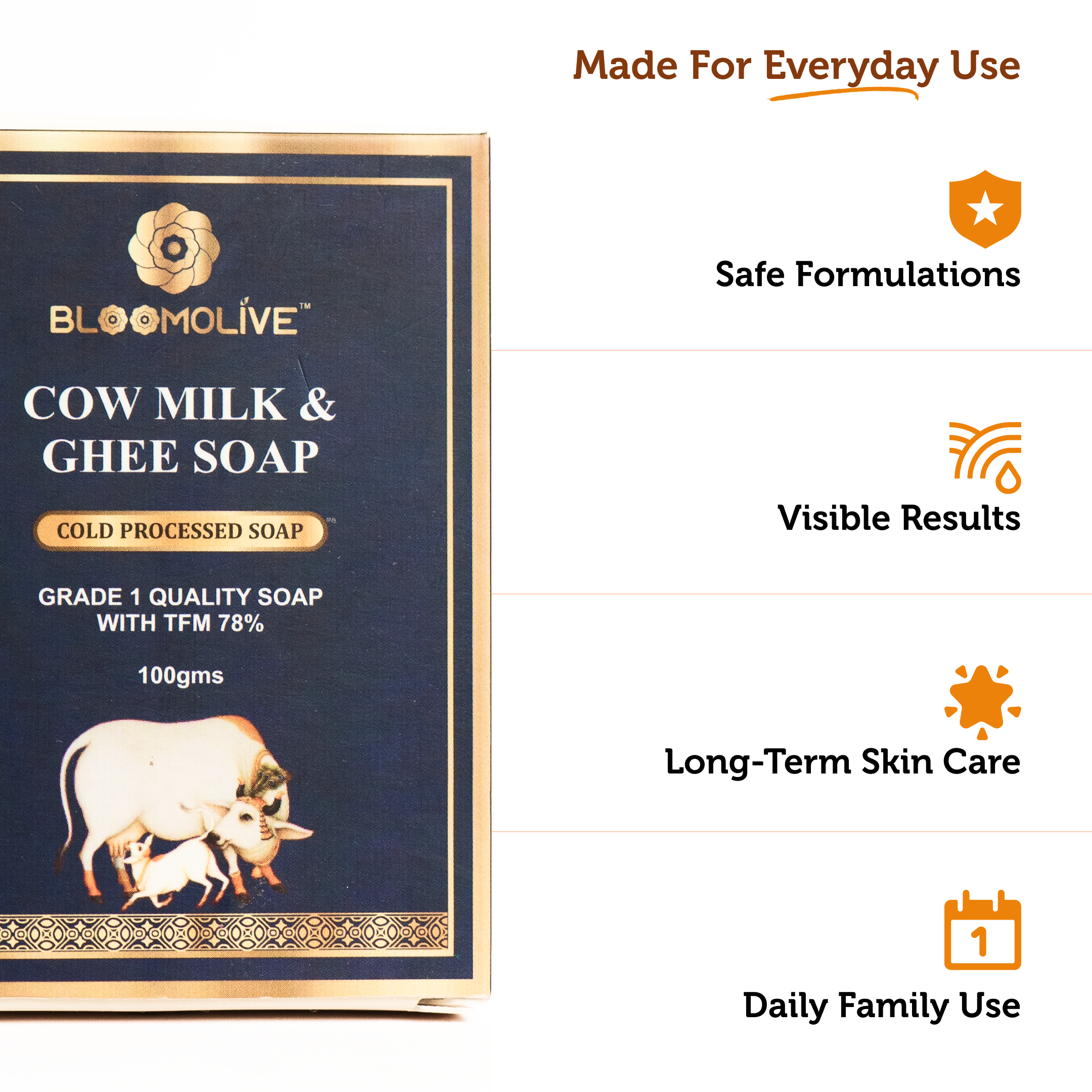 Cow Milk and Ghee Soap