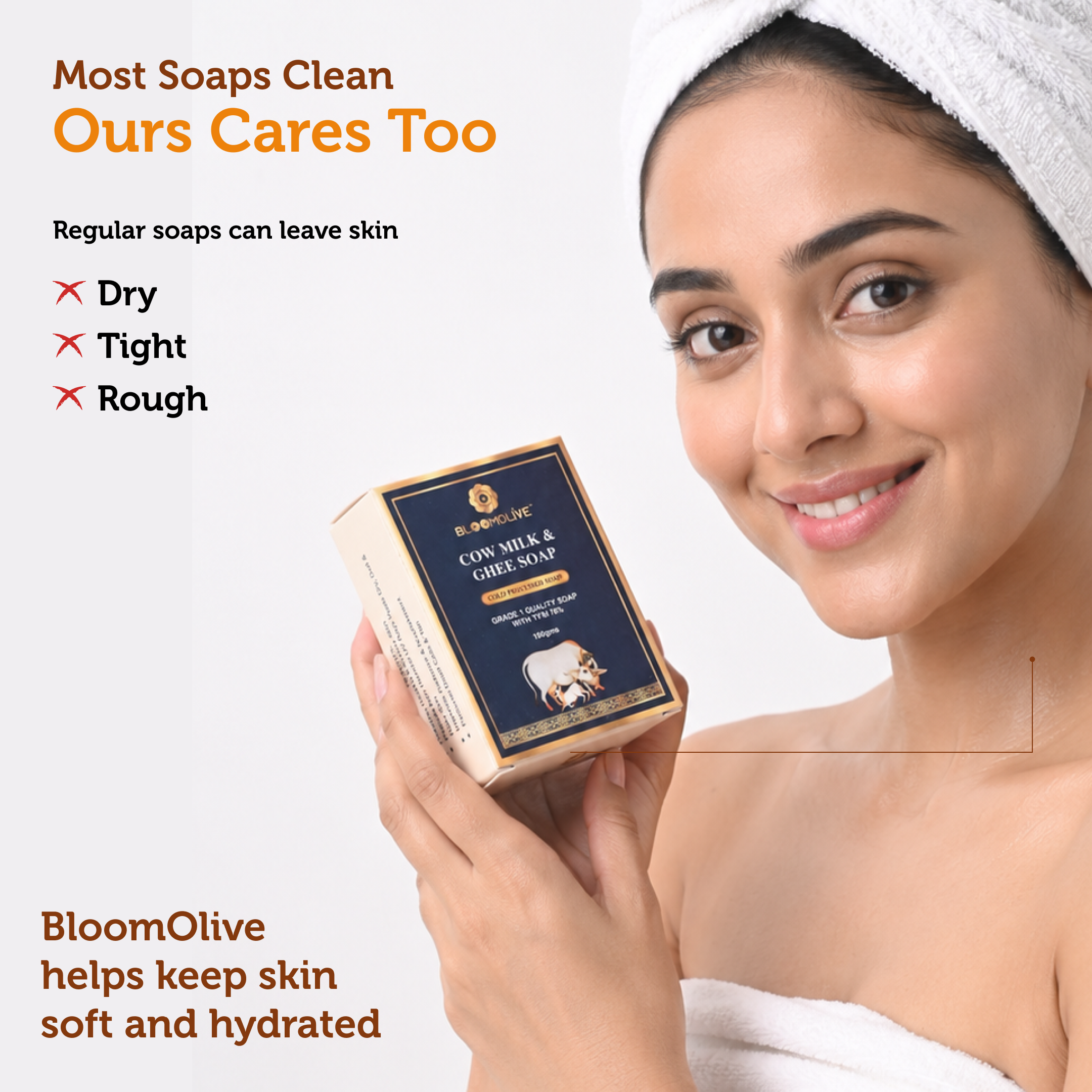 Cow Milk and Ghee Soap