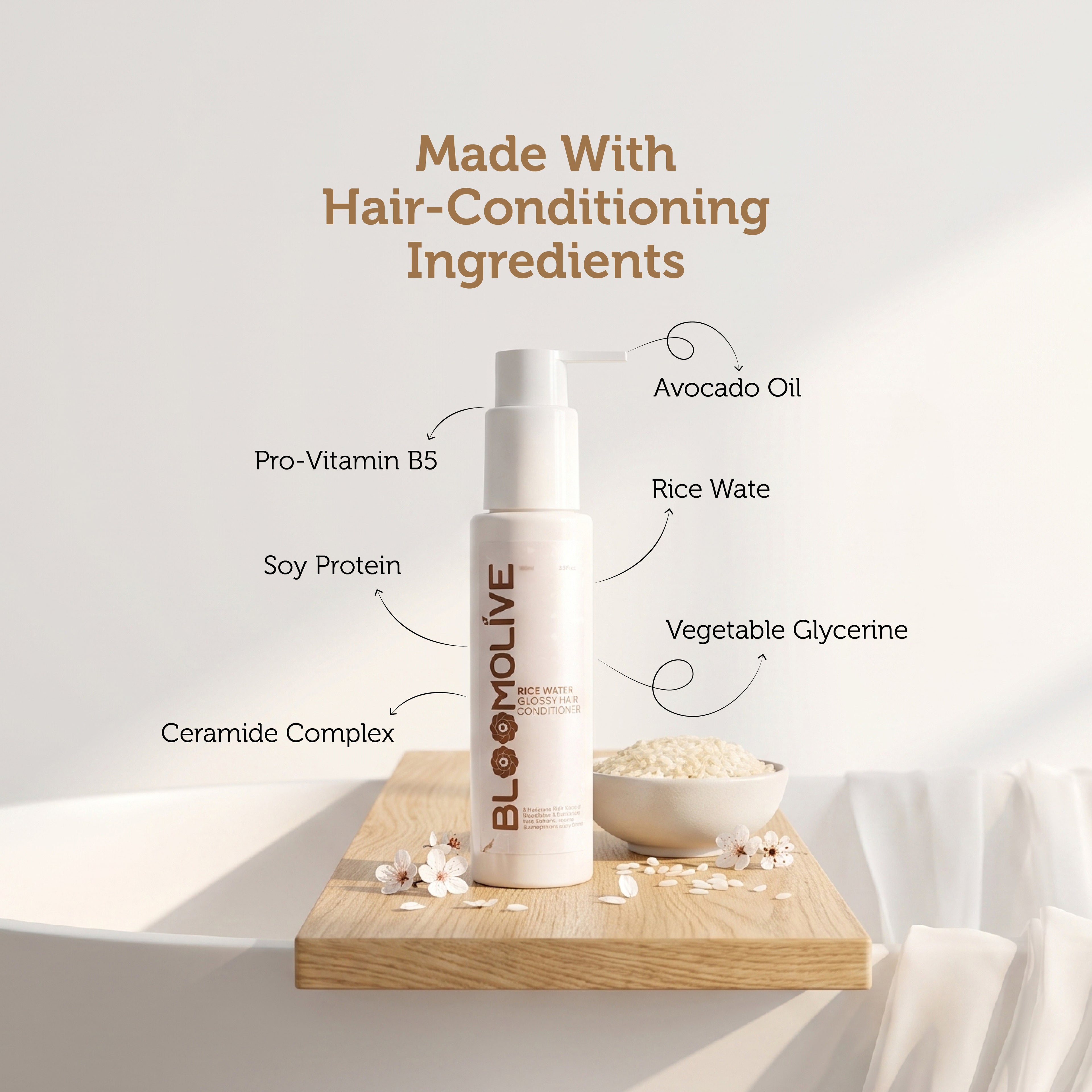 Rice Water Glossy Hair Conditioner