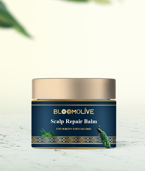 Bloomolive – Scalp Repair Balm For Men & Women for Anti hair fall and strong hair growth | 100% Organic | 50 gm