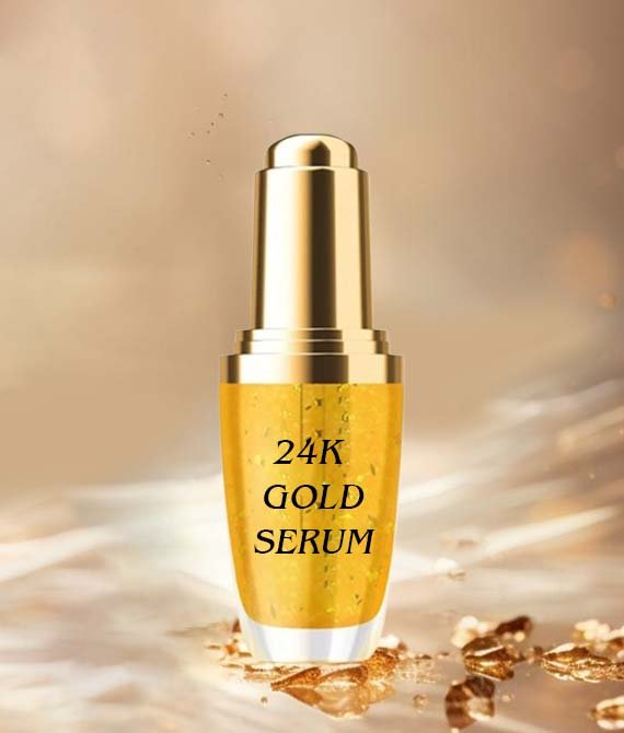 Bloomolive – Luxury Oil’s 24K Gold Radiance Elixir Face Serum | Glowing Skin, Skin Brightening, Reduce Wrinkles, Acne, Dark Spots, Natural & Organic | 30 ml