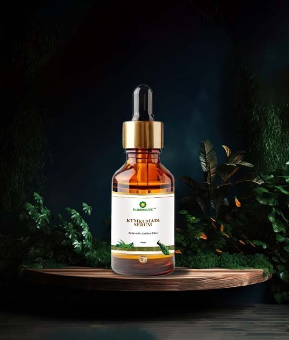 Bloomolive – Kumkumadi Tailam 10 ml | Face Serum Oil for Glowing Skin | Even Complexion with Potent Herbs | Ideal for All Skin Types and No Side Effects